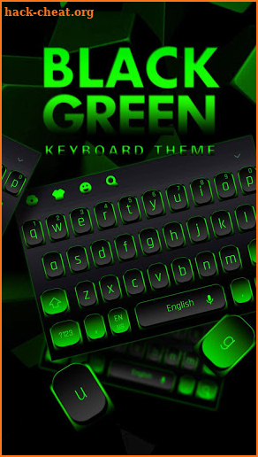 Black Green Simple Keyboard screenshot