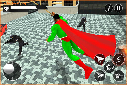 Black Hero Super Rope Man Crime Battle screenshot