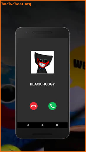 Black Huggy Wuggy Fake Call Game screenshot