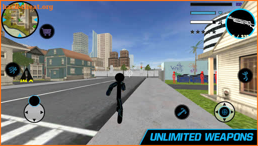 Black Iron Stickman Rope Hero City Gangstar Mafia screenshot