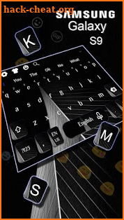 Black Keyboard for Galaxy S9 screenshot