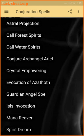 BLACK MAGIC: CONJURATION SPELLS screenshot