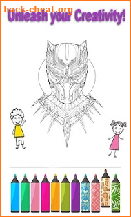 Black Panther Coloring Book screenshot