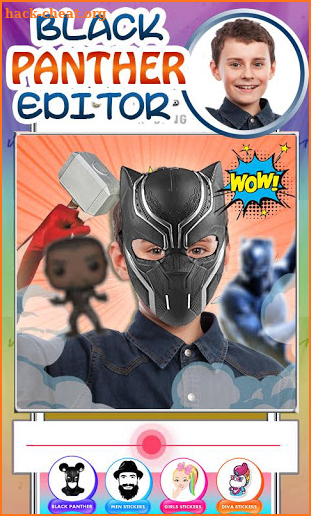 Black Panther Man Avenger Photo Editor screenshot