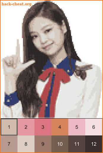 Black Pink Coloring In 8bit Pixel screenshot