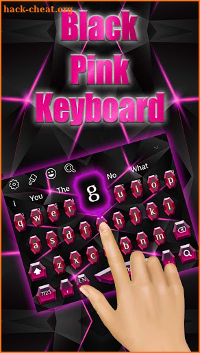 Black Pink Crystal Keyboard screenshot