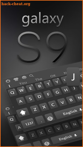 Black Professional Keyboard for Samsung S9 screenshot