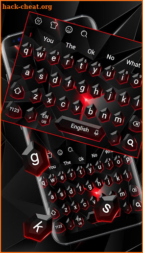 Black Red Crystal Keyboard screenshot