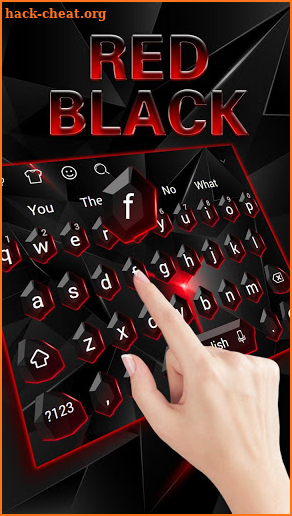 Black Red Crystal Keyboard screenshot