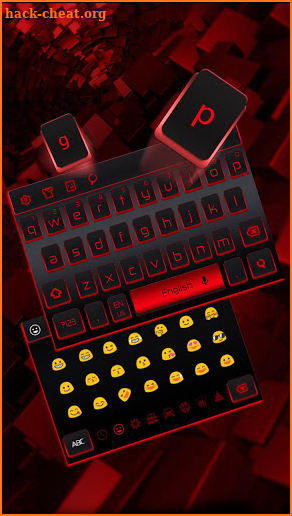 Black Red Keyboard screenshot