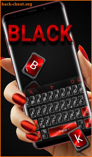 Black Red Keyboard Theme screenshot