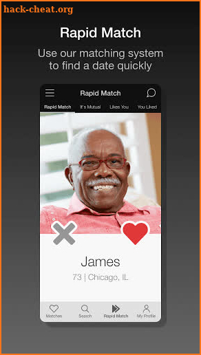 Black Senior Personals App screenshot