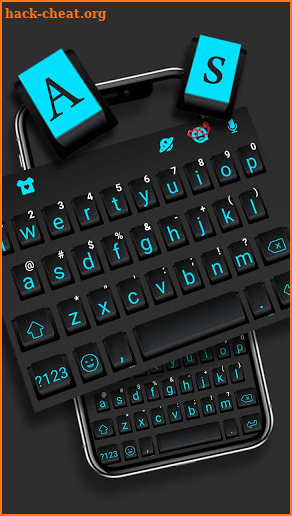 Black Simple Keyboard Theme screenshot