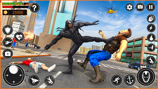 Black Spider Rope Hero Man screenshot