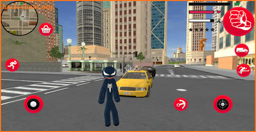 Black Spider stickman Rope Hero Vice Town screenshot