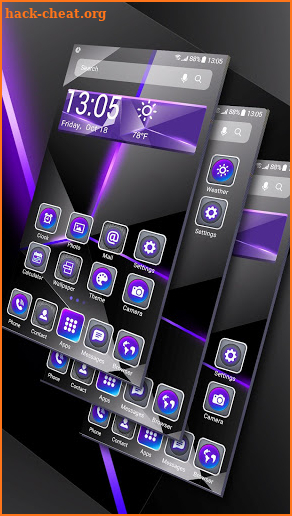 Black style launcher theme &wallpaper screenshot