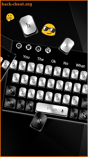 Black White Metal Keyboard screenshot