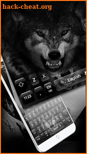 Black Wild Wolf Keyboard screenshot