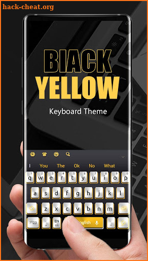 Black Yellow Keyboard Theme screenshot