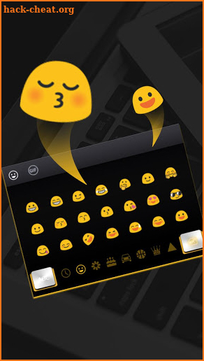 Black Yellow Keyboard Theme screenshot