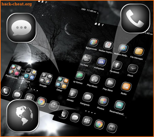 Black&White Launcher Theme screenshot