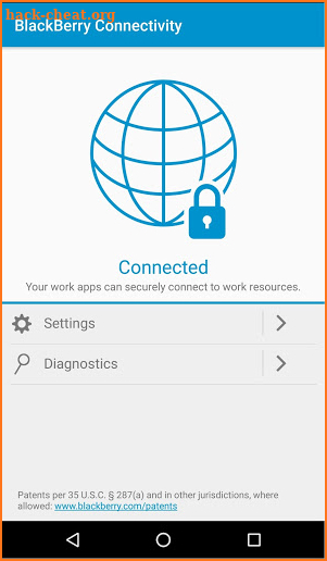 BlackBerry Connectivity screenshot