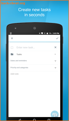 BlackBerry Tasks screenshot
