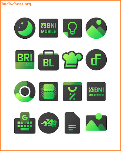 Blackdiant Green - Icon Pack screenshot