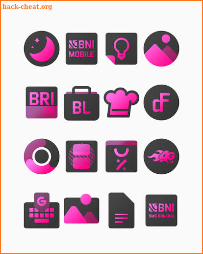 Blackdiant Pink - Icon Pack screenshot