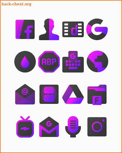 Blackdiant Purple - Icon Pack screenshot