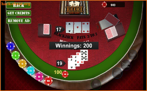 Blackjack 21 Card Game 2018 screenshot