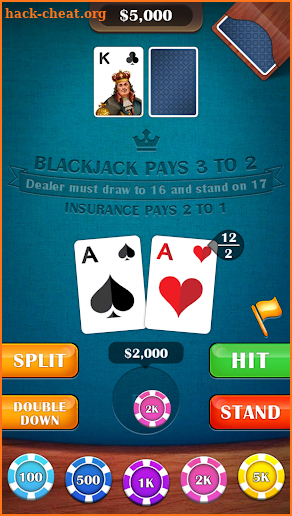 Blackjack 21 - casino card game screenshot