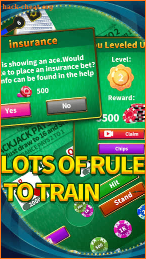 BlackJack 21 - Classic Free Table Poker Game screenshot