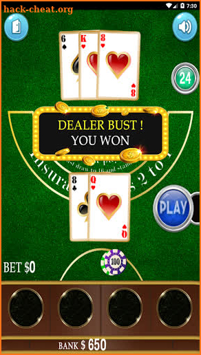 Blackjack 21 - free card casino game screenshot