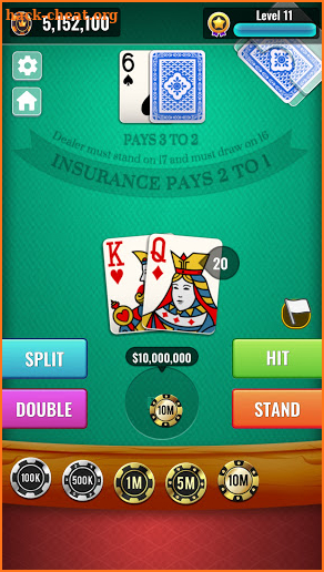 Blackjack 21 - Free Classic Blackjackist screenshot