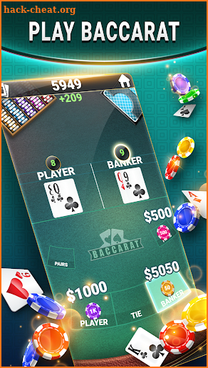 Blackjack & Baccarat - Casino Card Game screenshot