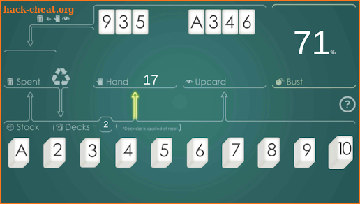 Blackjack Counting Util screenshot