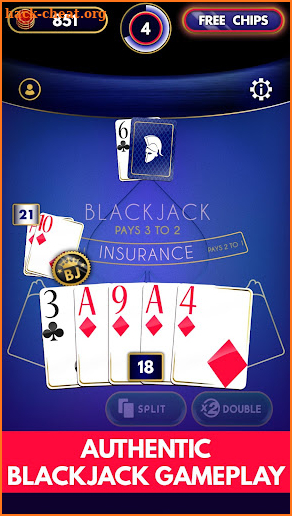 Blackjack Offline screenshot