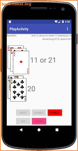 BlackJack Strategy screenshot