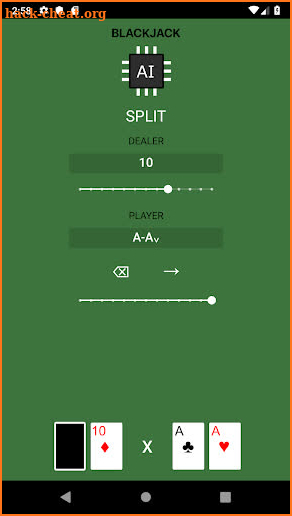 Blackjack.AI screenshot