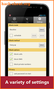 Blacklist Plus - Call Blocker screenshot