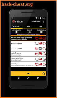 BlackList Pro (call blocker) screenshot