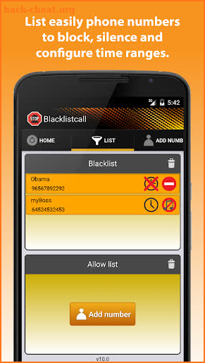 Blacklistcall - Block numbers screenshot