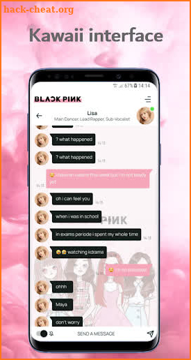 Blackpink Chat! Messenger Simulator screenshot