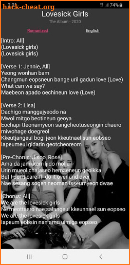 Blackpink Song Lyrics New 2020 - Offline screenshot