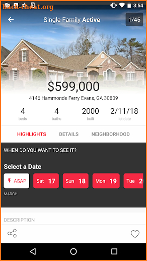 Blanchard & Calhoun Homes screenshot