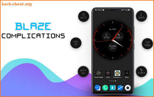 Blaze Clock Live Wallpaper screenshot