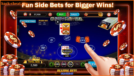 Blazing Bets Blackjack - Free Blackjack Games screenshot