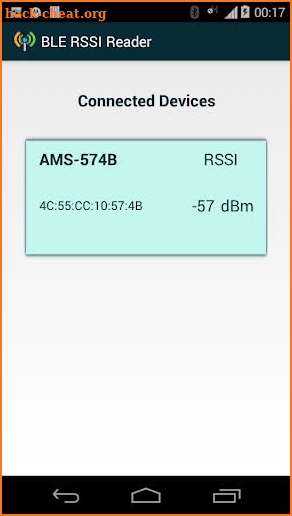 BLE RSSI Reader screenshot