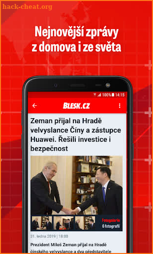 Blesk: zprávy, celebrity, spor screenshot